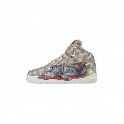 NIKE LOUIS VUITTON AIR FORCE 1 MID BY VIRGIL ABLOH GRAFFITI 1A9VE6
